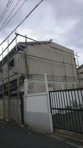 画像1460：西成区天下茶屋東2丁目 木造2階建て集合住宅 解体工事